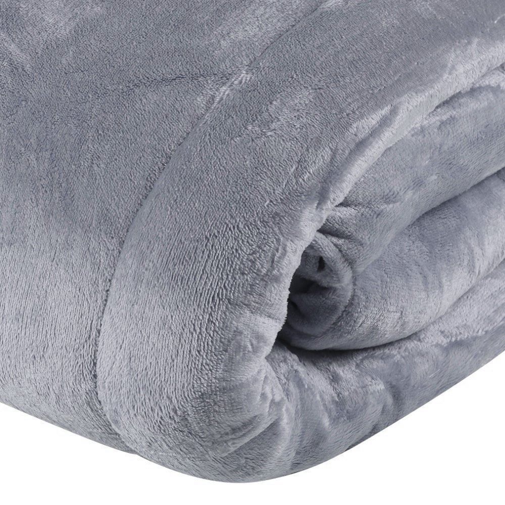 Edredom Queen 100% Poliéster Plush Provence Havan Casa - Cinza