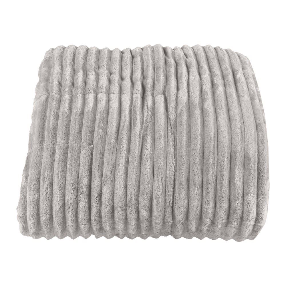 Edredom Queen 100% Poliéster Premier Canelado Havan Casa - Cinza Ice