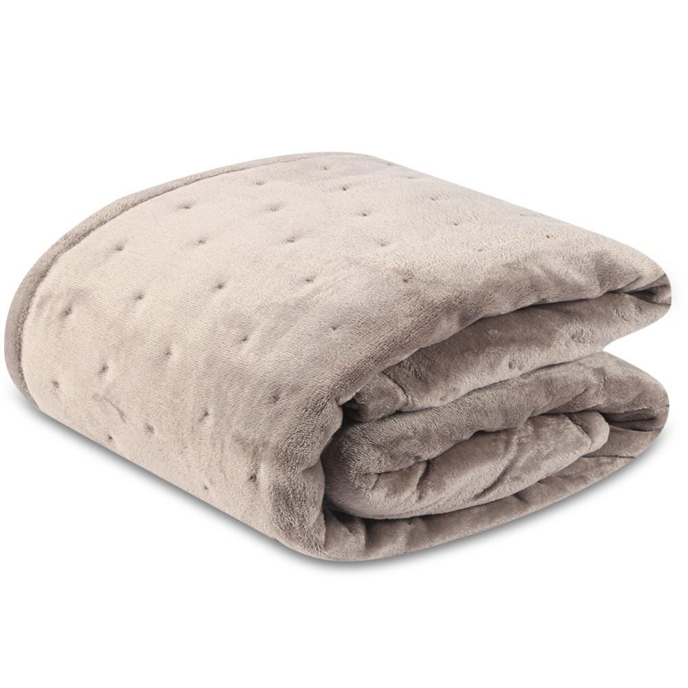 Edredom Queen 100% Poliéster Siena Ultraplush Havan Casa - Taupe