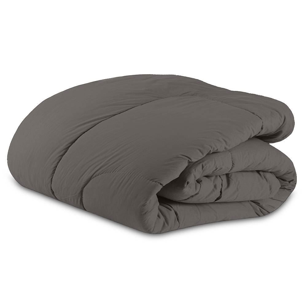 Edredom Queen Percal 200 Fios Buona Fortuna - Cinza