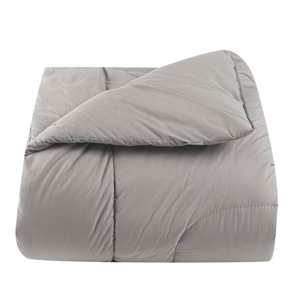 Edredom Queen Percal 200 Fios Buona Fortuna - Cinza/Prata