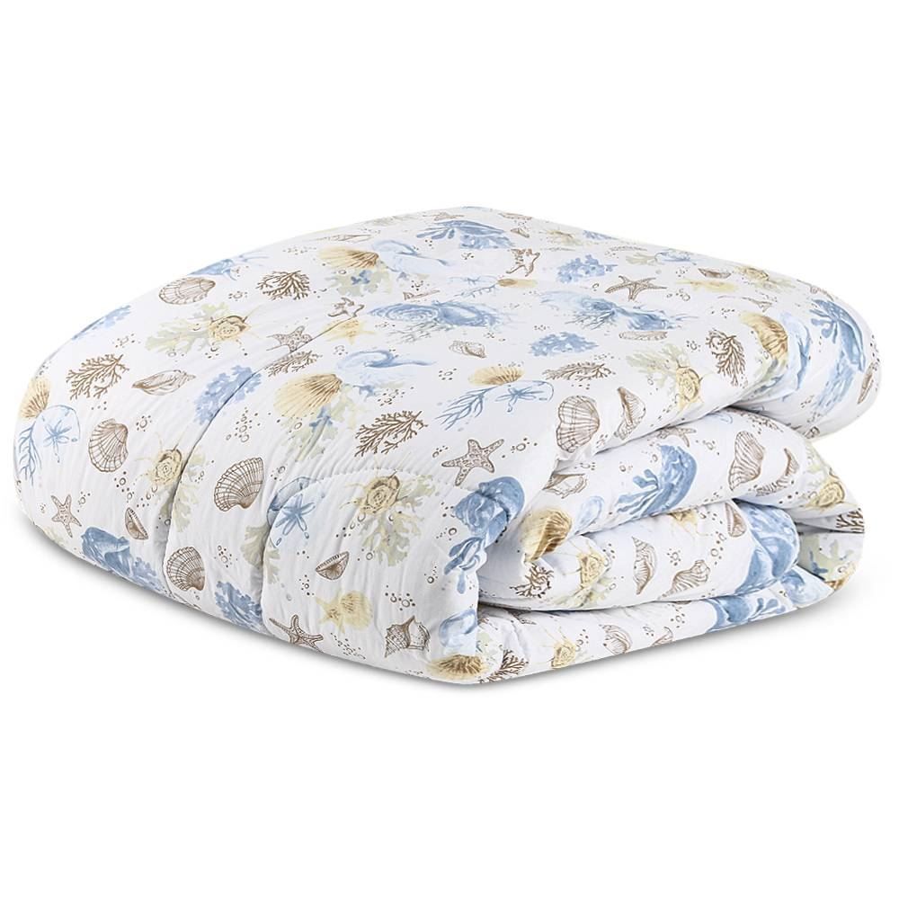 Edredom Queen Percal 200 Fios Buona Fortuna - Acqua 