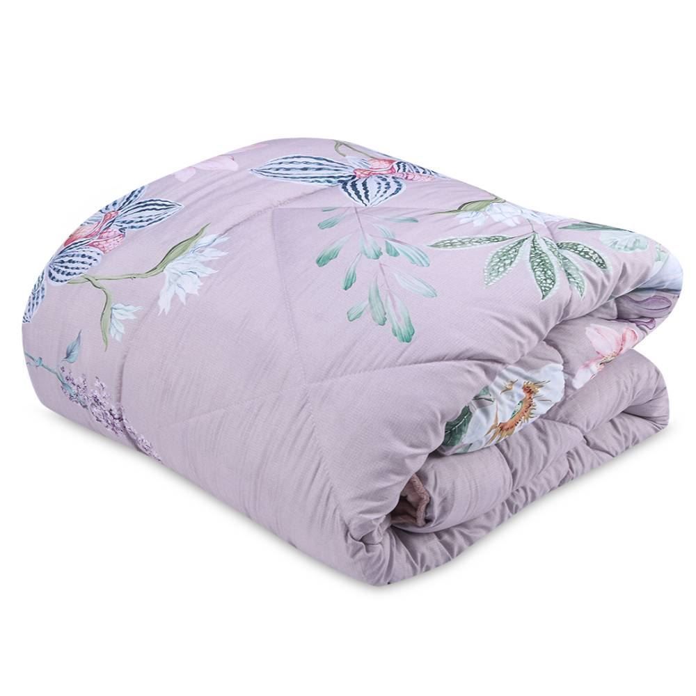 Edredom Queen Dupla Face Plush Versátile Havan Casa - Floral Rosa