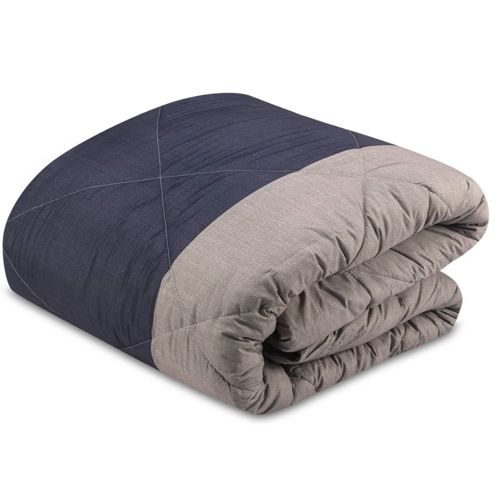 Edredom Queen Dupla Face Plush Versátile Havan Casa - Geométrico Marrom