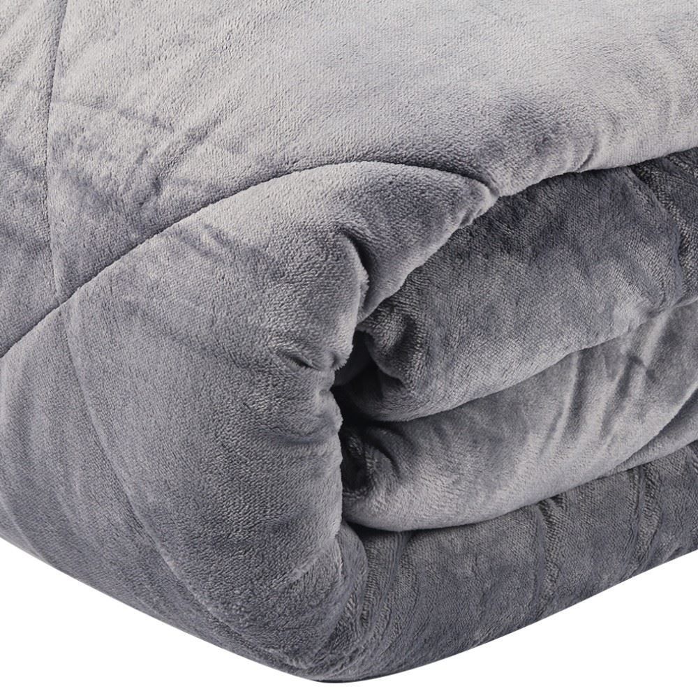 Edredom Queen Plush Inove Provence Havan Casa - Cinza Ardósia