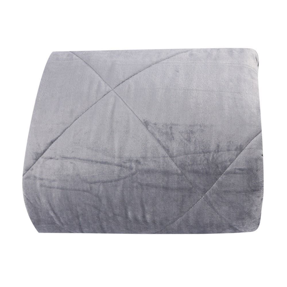 Edredom Queen Plush Inove Provence Havan Casa - Cinza Ardósia