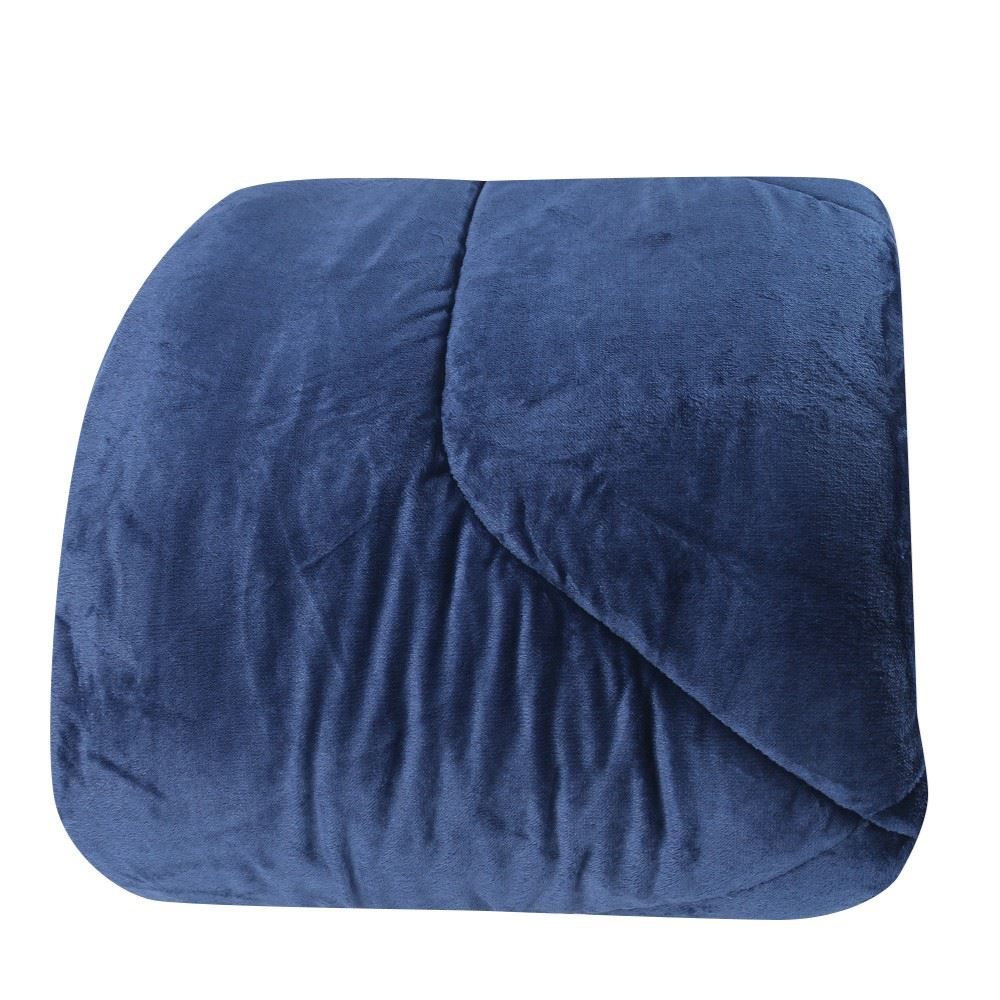 Edredom Queen Plush Inove Provence Havan Casa - Azul Mariner