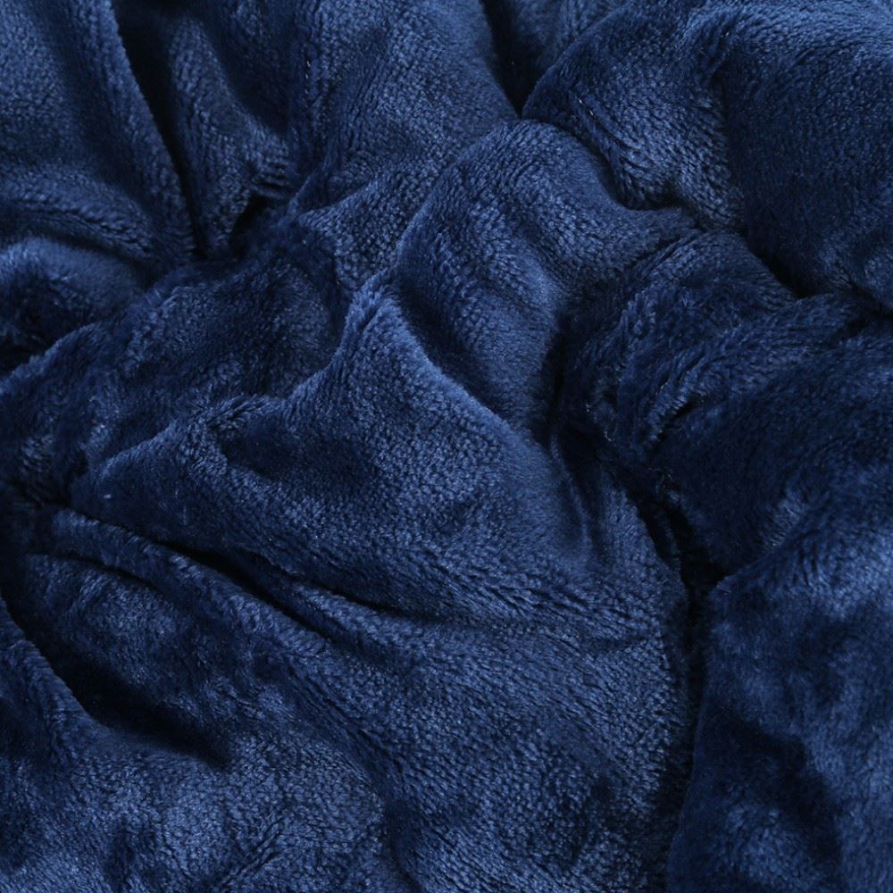 Edredom Queen Plush Inove Provence Havan Casa - Azul Mariner