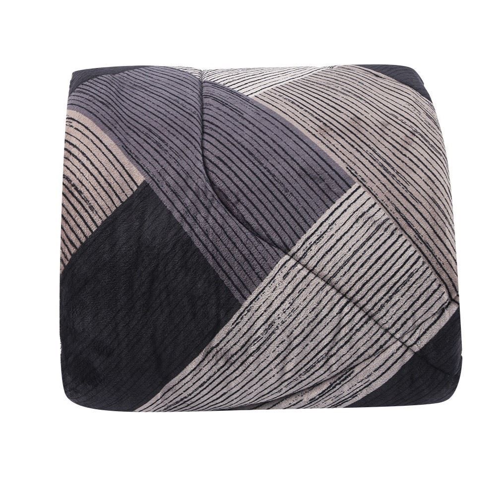 Edredom Queen Plush Inove Provence Havan Casa - Oliver Taupe