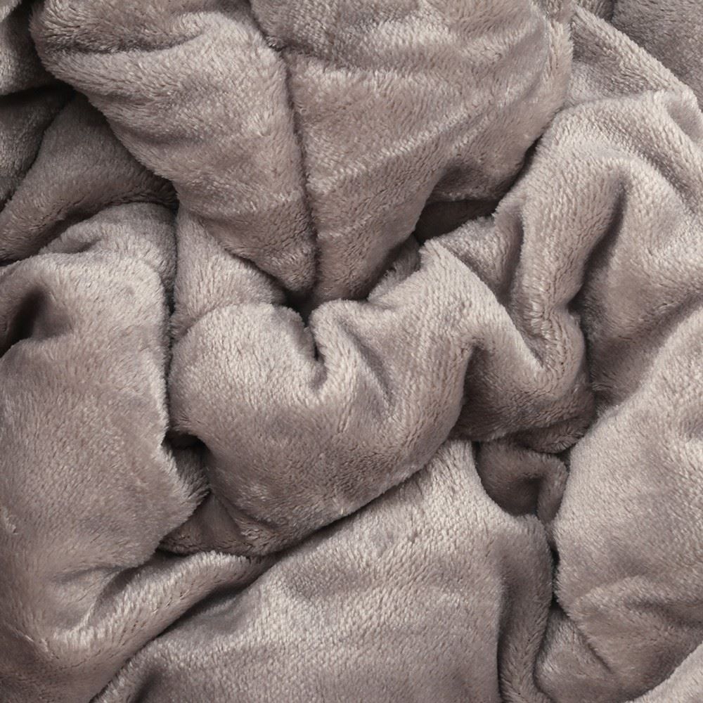 Edredom Queen Plush Inove Provence Havan Casa - Oliver Taupe