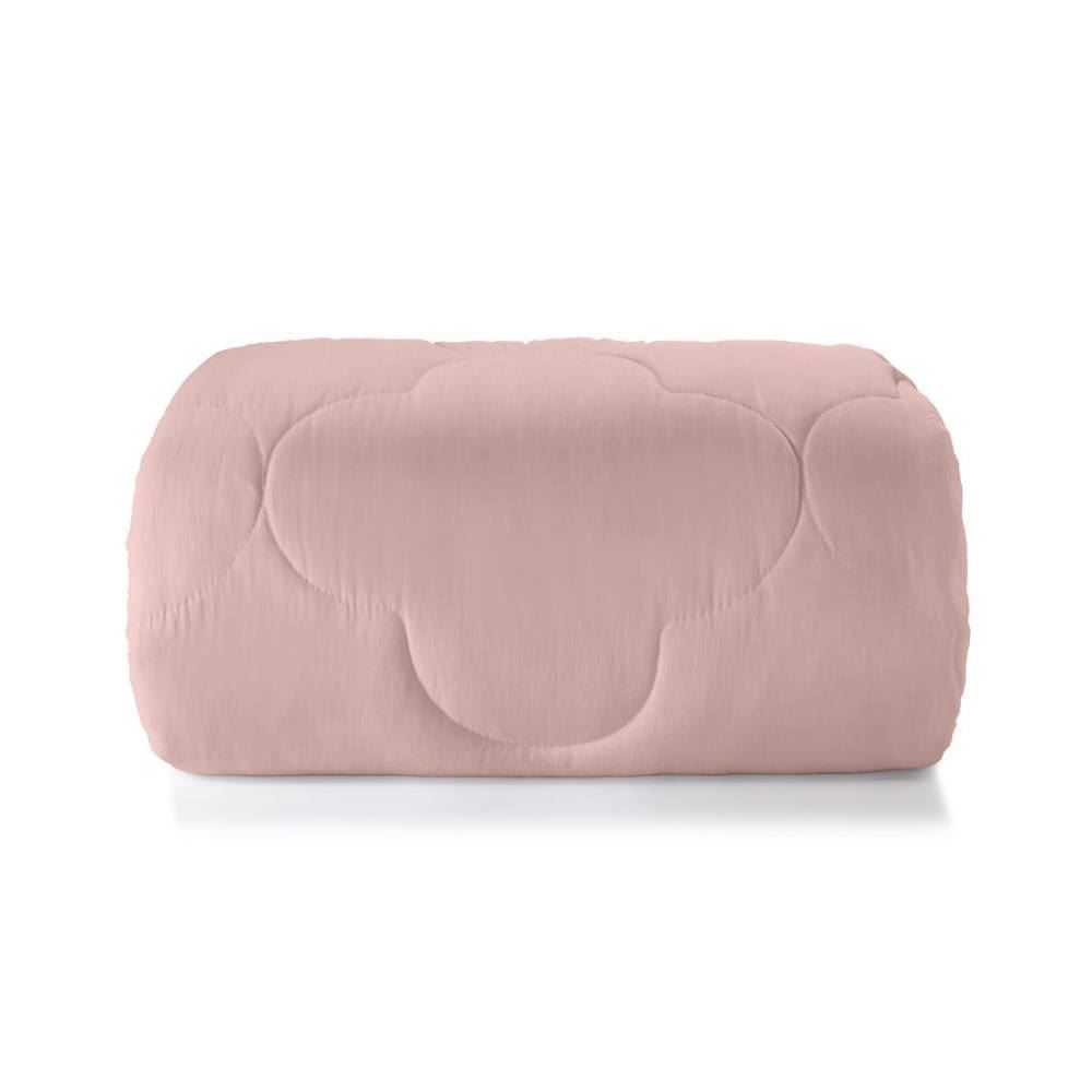 Edredom Solteiro 100% Poliéster Elegance Hedrons 1 Pç - Rosa