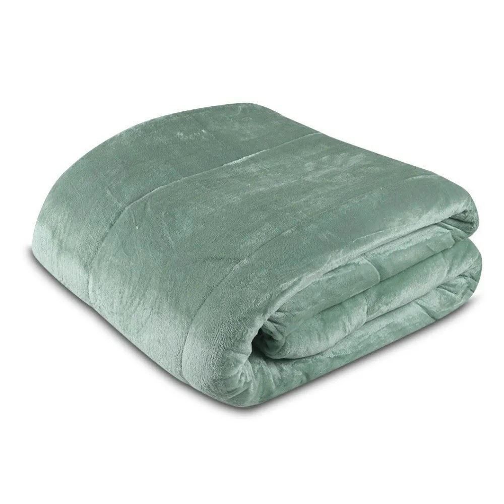 Edredom Solteiro 100% Poliéster Plush Provence Havan Casa - Verde