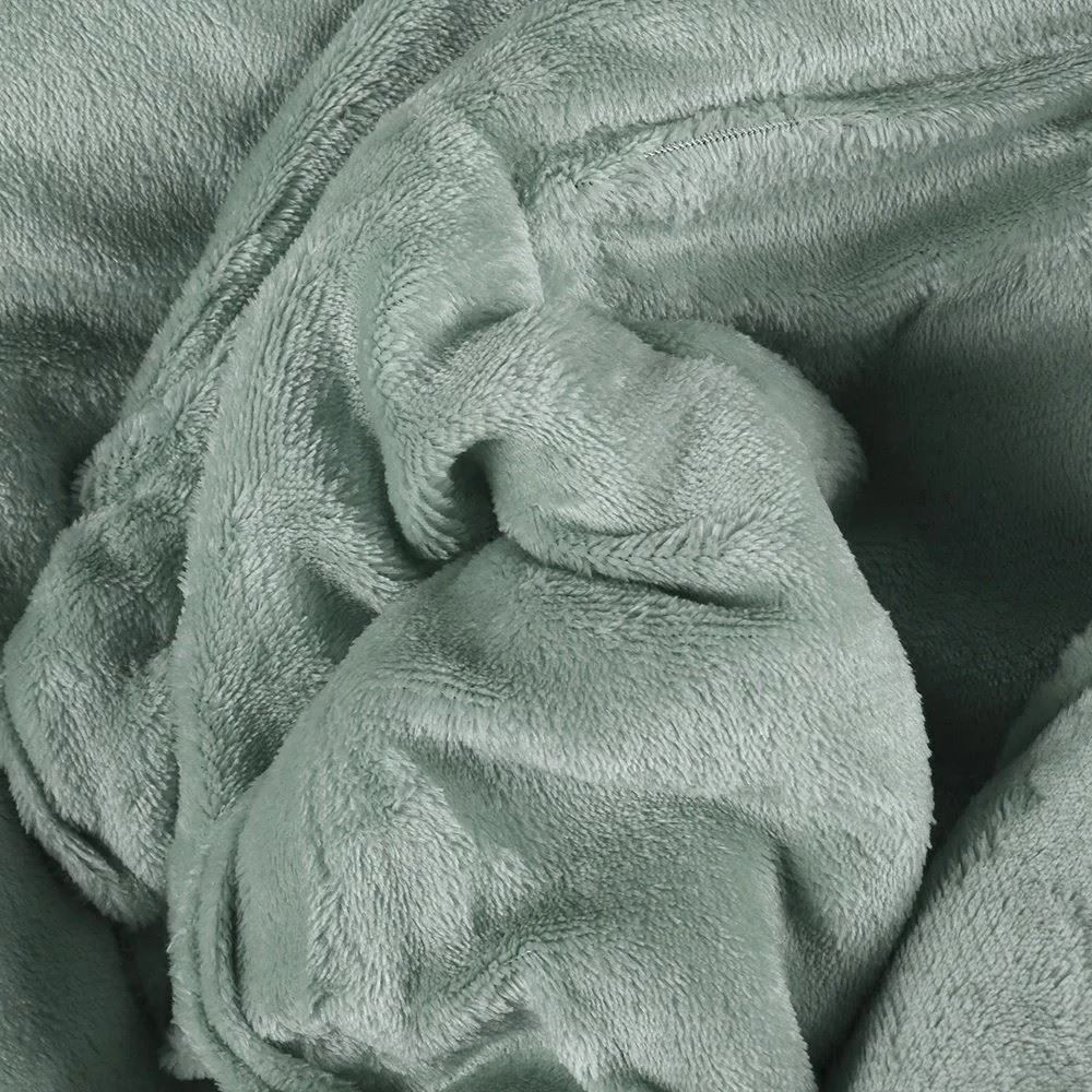 Edredom Solteiro 100% Poliéster Plush Provence Havan Casa - Verde