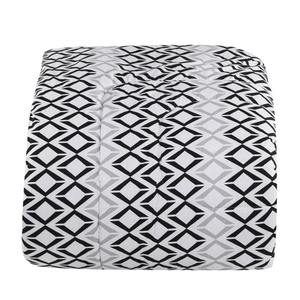 Edredom Solteiro 200 Fios Percal Buona Fortuna - Benício Preto