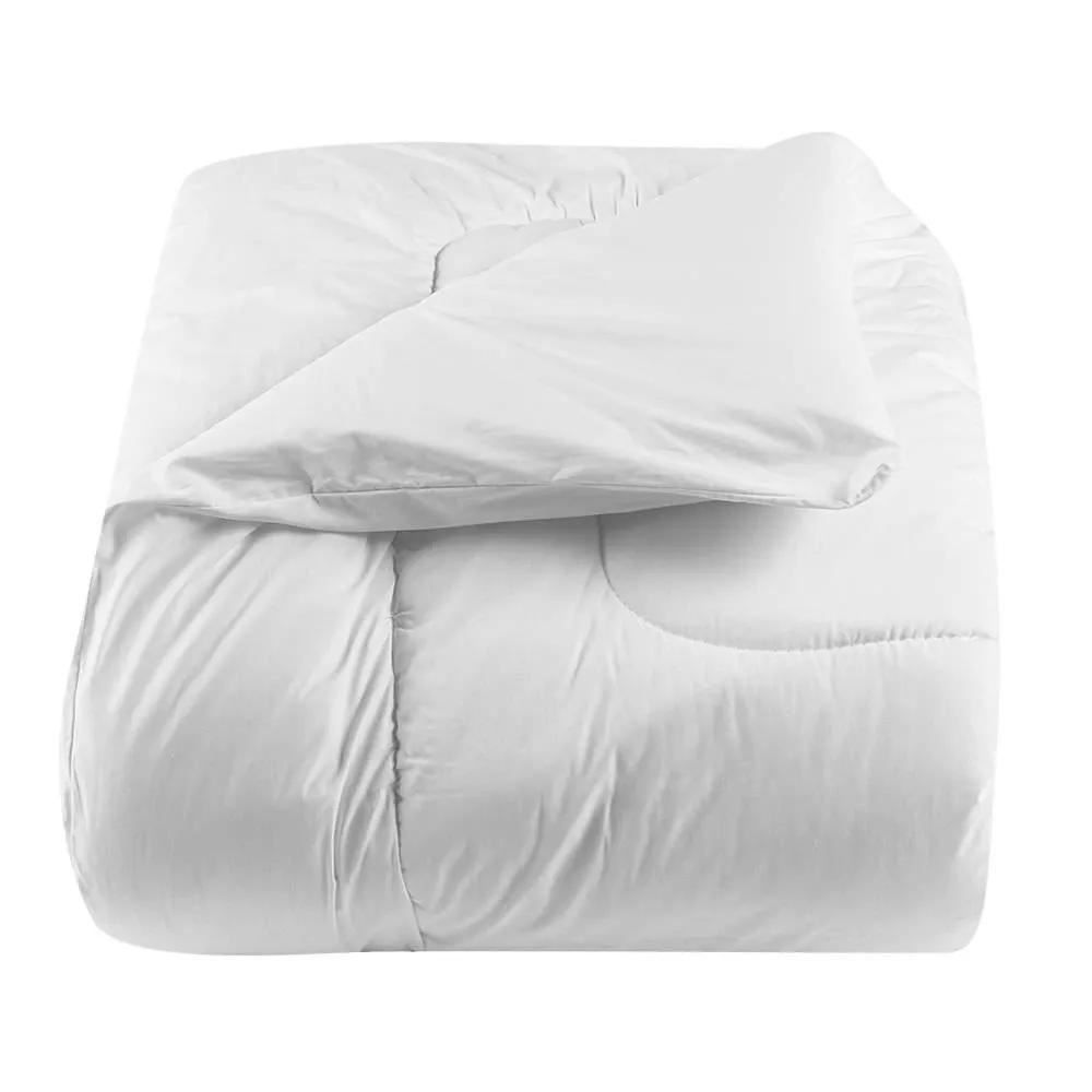 Edredom Solteiro 200 Fios Percal Buona Fortuna - Branco