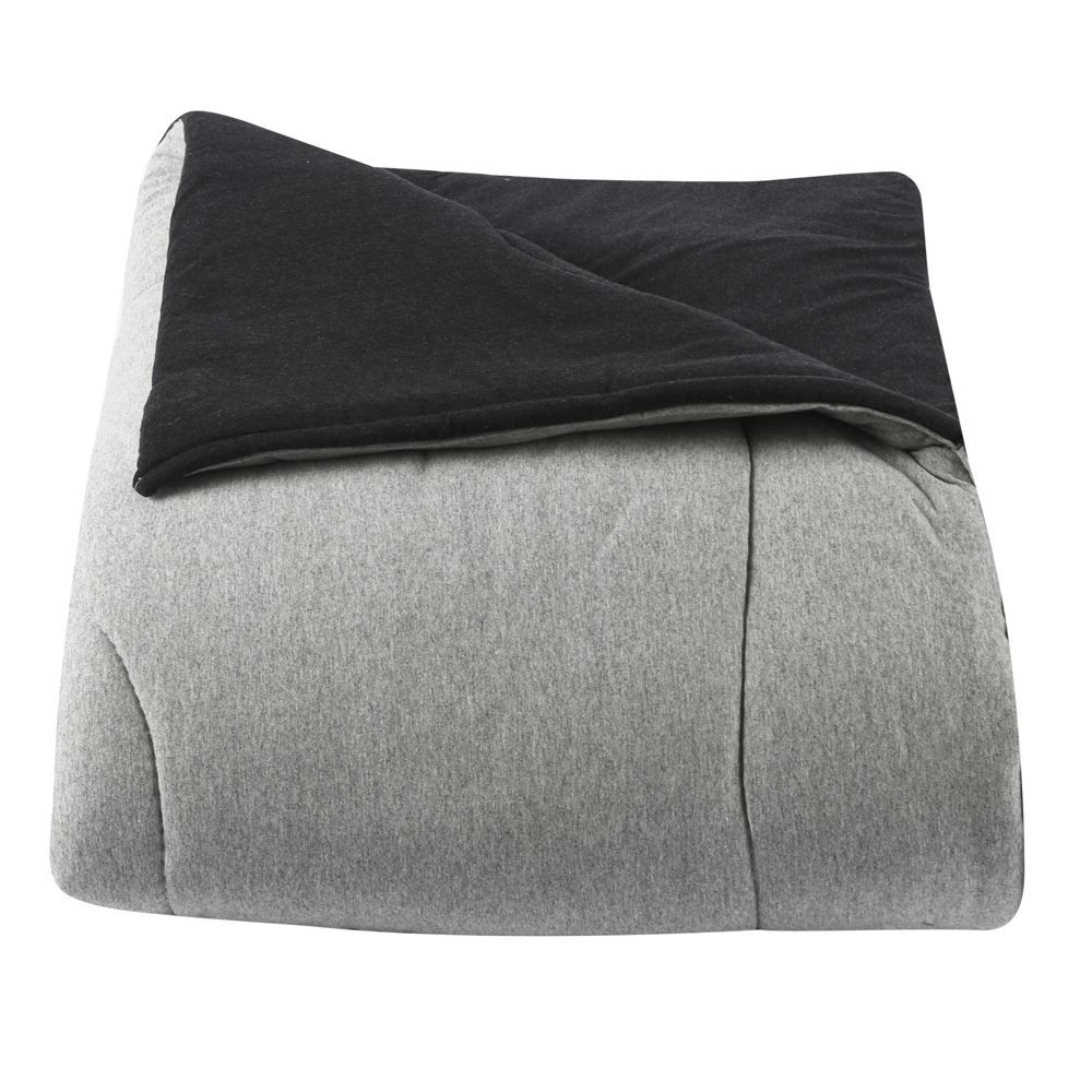 Edredom Solteiro De Malha Urban Confort Havan Casa - Cinza Preto