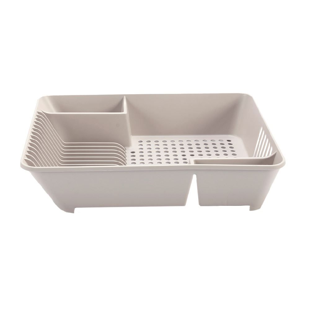 Escorredor  De Louças Em Plástico Basic Coza 45Cm - Bege