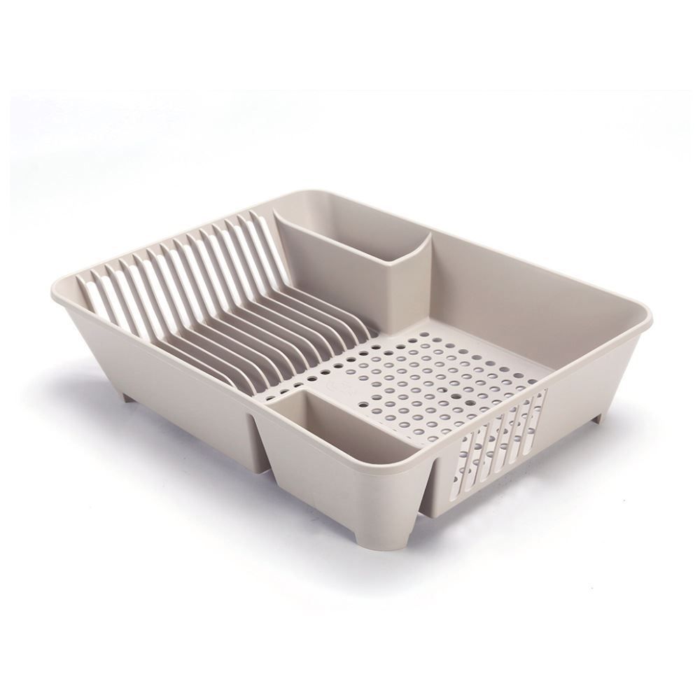 Escorredor  De Louças Em Plástico Basic Coza 45Cm - Bege