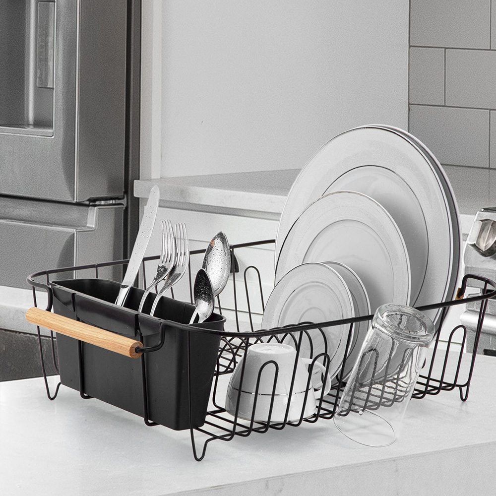 Escorredor De Louças Eco Design Black Wide Arthi - Preto