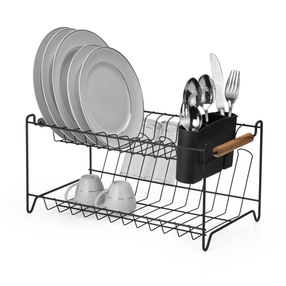 Escorredor Duplo Black Eco Design Arthi 14 Pratos