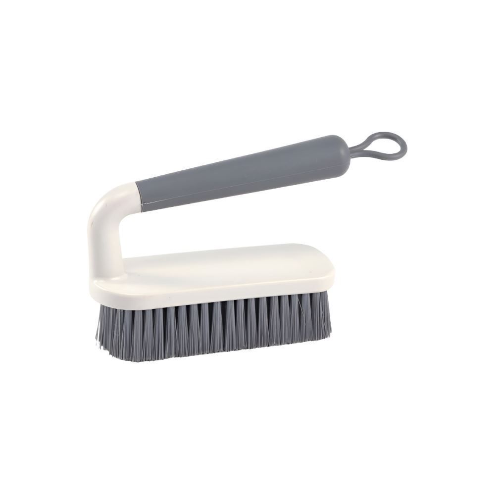 Escova De Piso Flow Ou 18Cm - Branco e Cinza