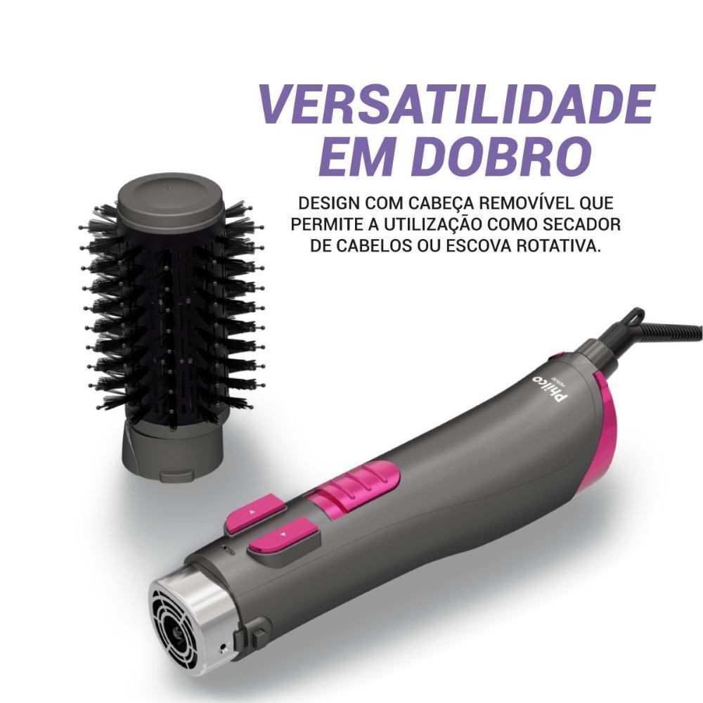 Escova Rotativa Philco Bivolt 1300W Opção Secador Per02