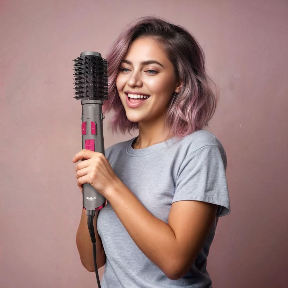 Escova Rotativa Philco Bivolt 1300W Opção Secador Per02