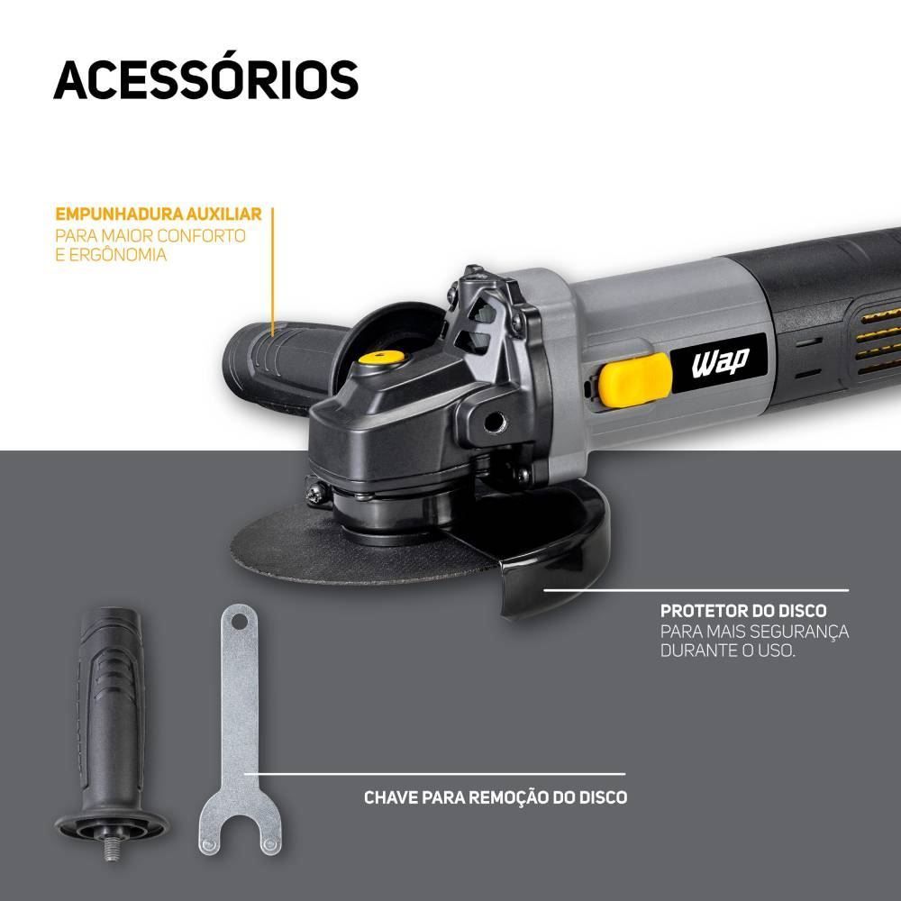 Esmerilhadeira Angular 5" WAP WF ES01