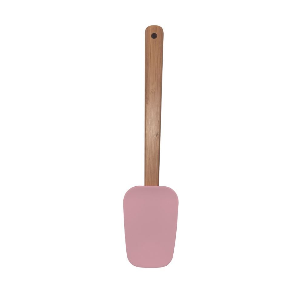 Espátula De Silicone Com Cabo De Bambu 29Cm Havan Casa - Rosa