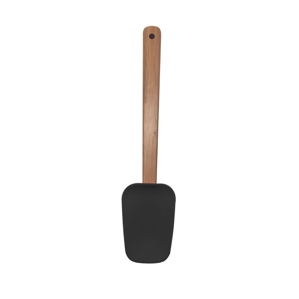 Espátula De Silicone Com Cabo De Bambu 29Cm Havan Casa - Preto