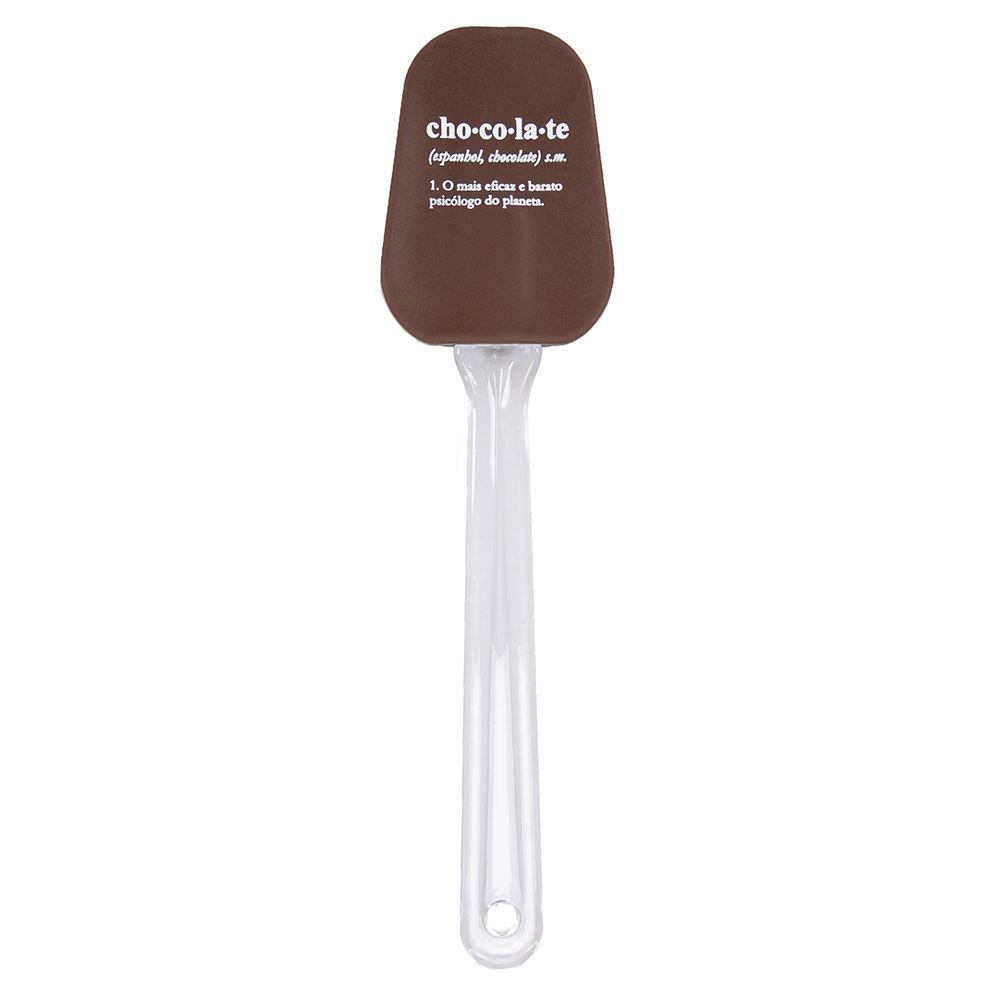 Espátula De Silicone Finecasa Basic 25Cm - Chocolate