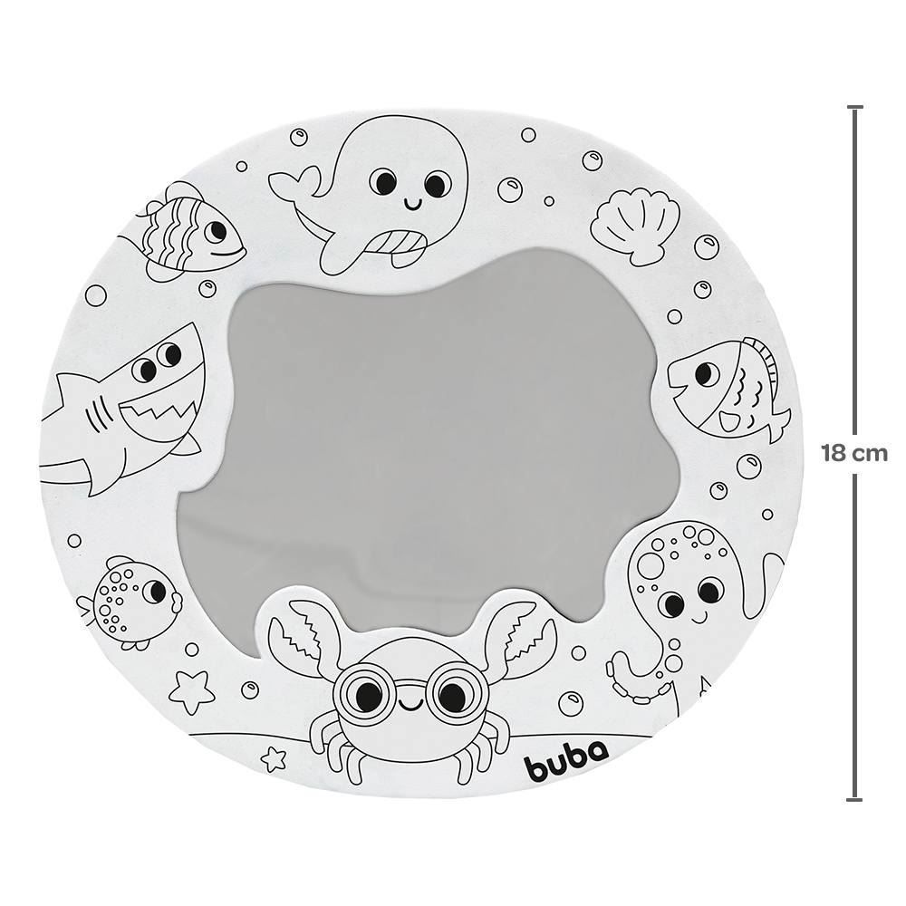Espelhinho De Atividades Para Hora Do Banho Buba - Branco