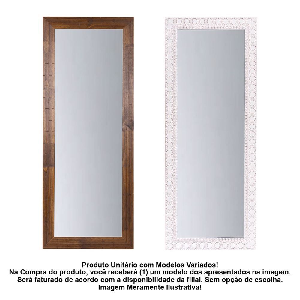 Espelho Havan Liso 120Cm - Madeira