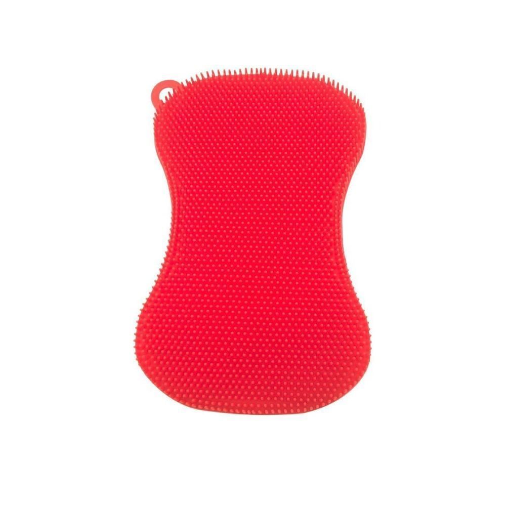 Esponja De Silicone Basic Havan Casa 13 Cm - Vermelho