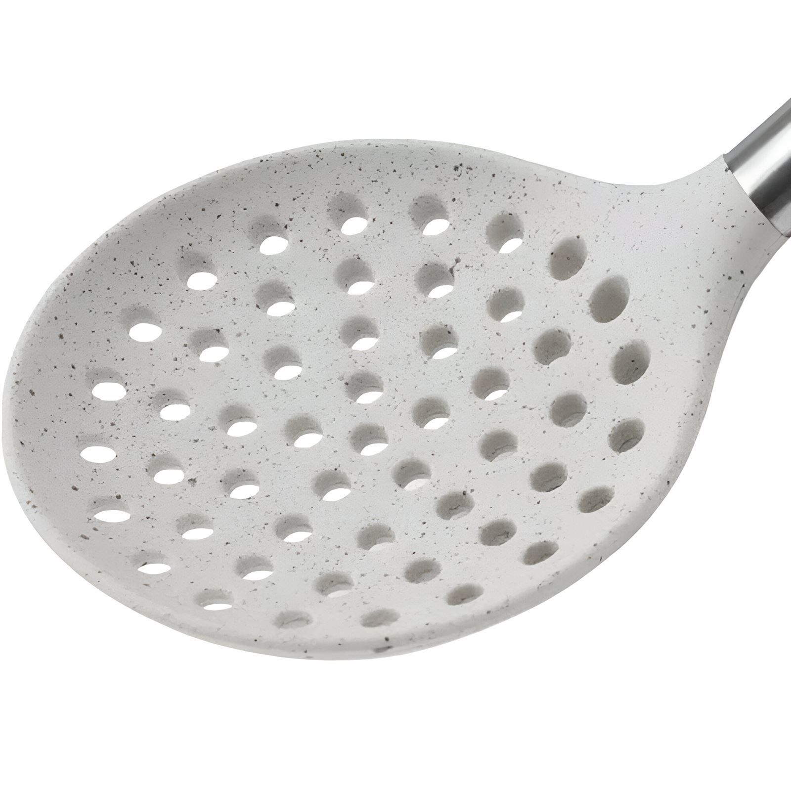 Espumadeira Em Silicone Cabo Em Inox Brinox 34,5 Cm - Vanilla