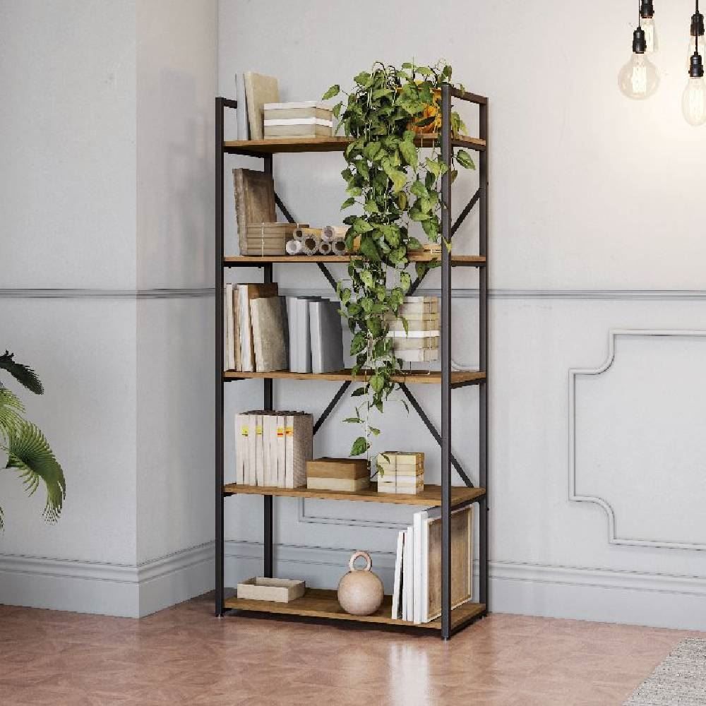 Estante Alta 5 Prateleiras Havan Casa - Freijó