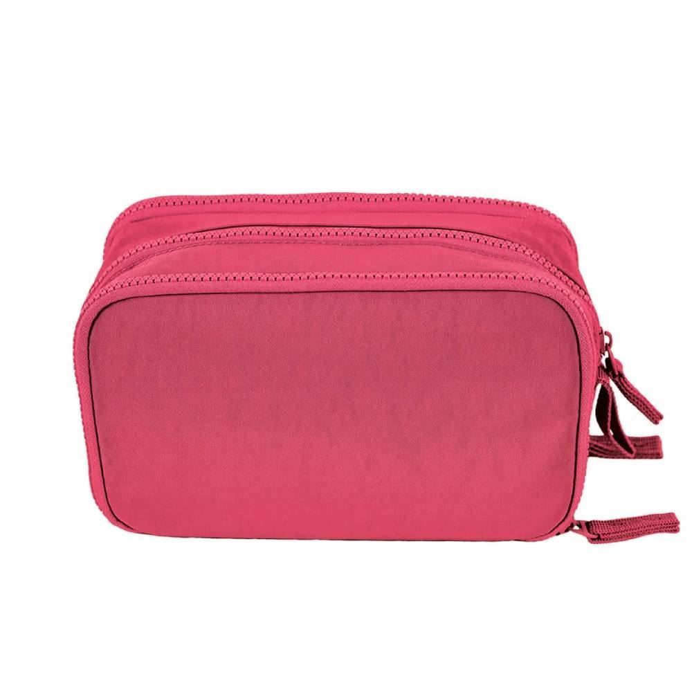 Estojo Box 3 Compartimentos Crinkle Rosa Sestini - 075723-08