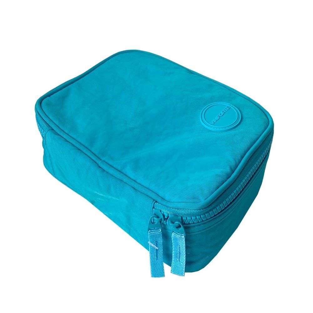 Estojo Escolar Liso Azul Viniforte - Retangular