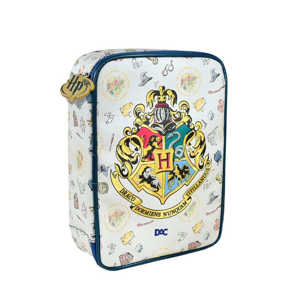 Estojo Juvenil Retangular Harry Potter Dac - Off White