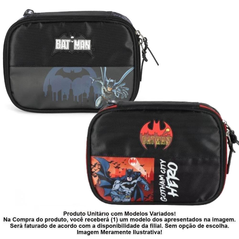 Estojo Retangular Infantil Batman Luxcel - Sortido