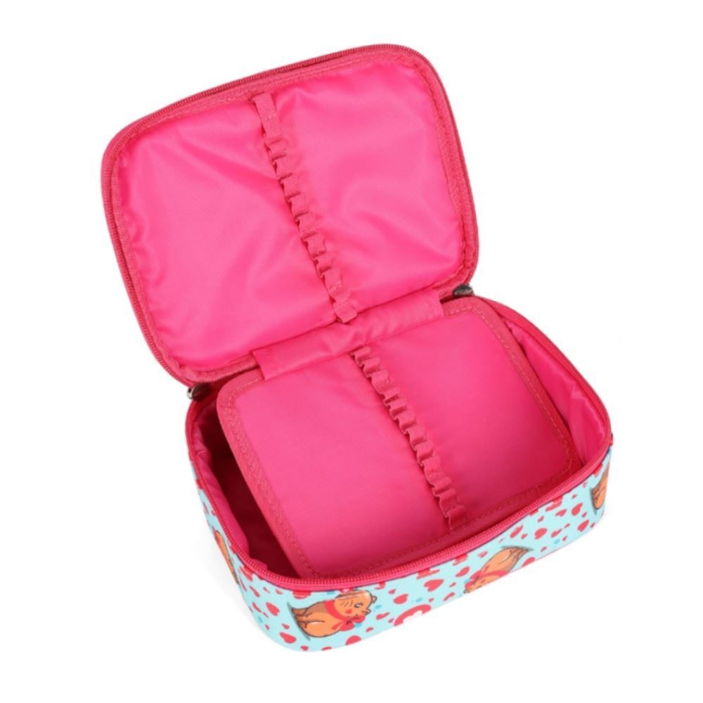 Estojo Retangular Infantil Up Capy Luxcel - Rosa