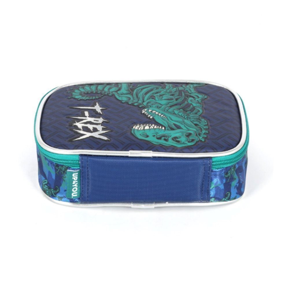 Estojo Retangular Infantil Up Dino Luxcel - Azul