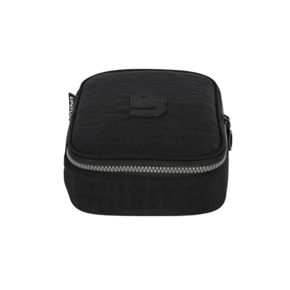 Estojo Retangular Juvenil Crinckle Luxcel - Preto 