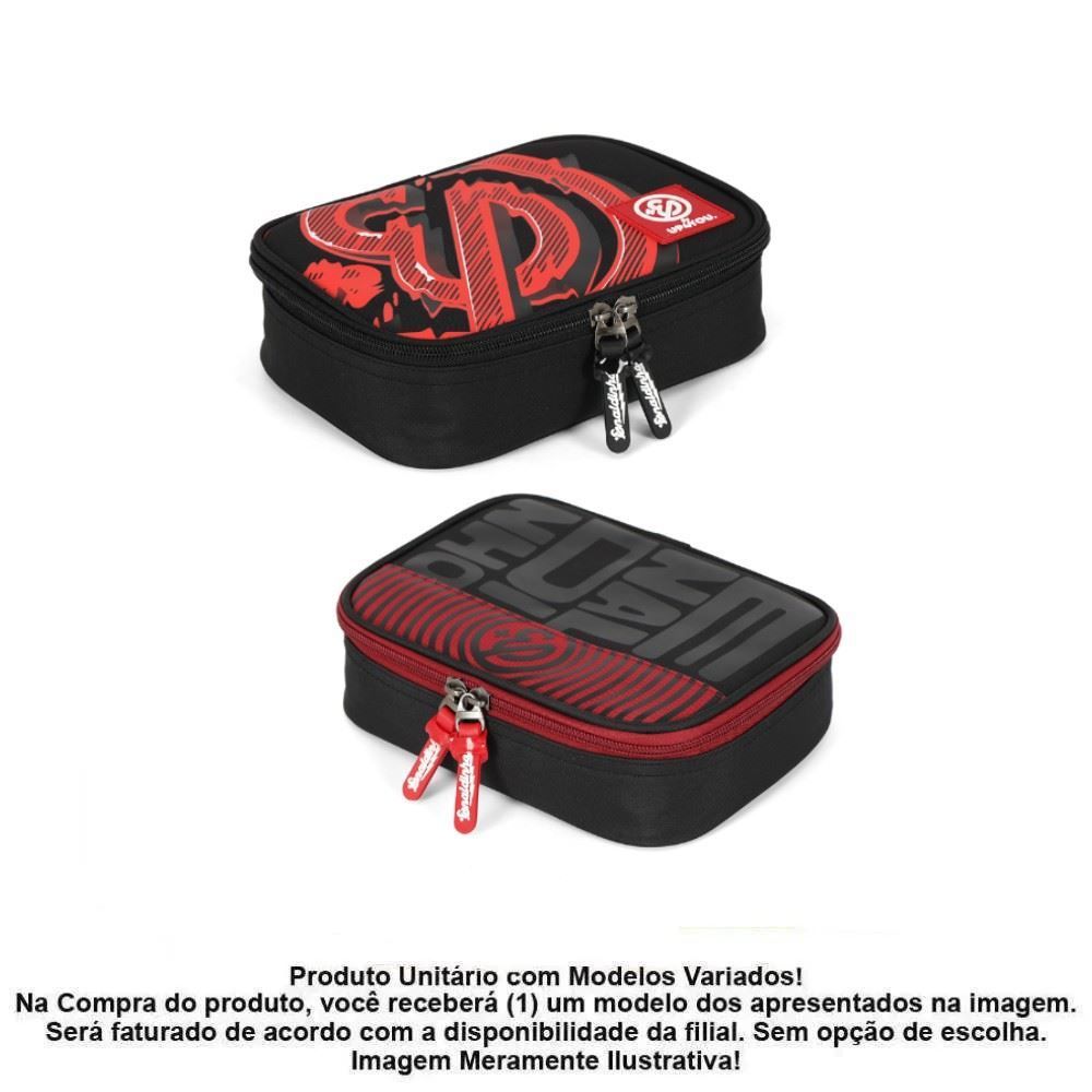 Estojo Retangular Juvenil Enaldinho Luxcel - Sortido