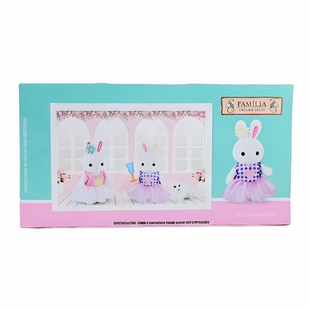 Família Coelho 3 Bonecos Havan Toys - HBR0888
