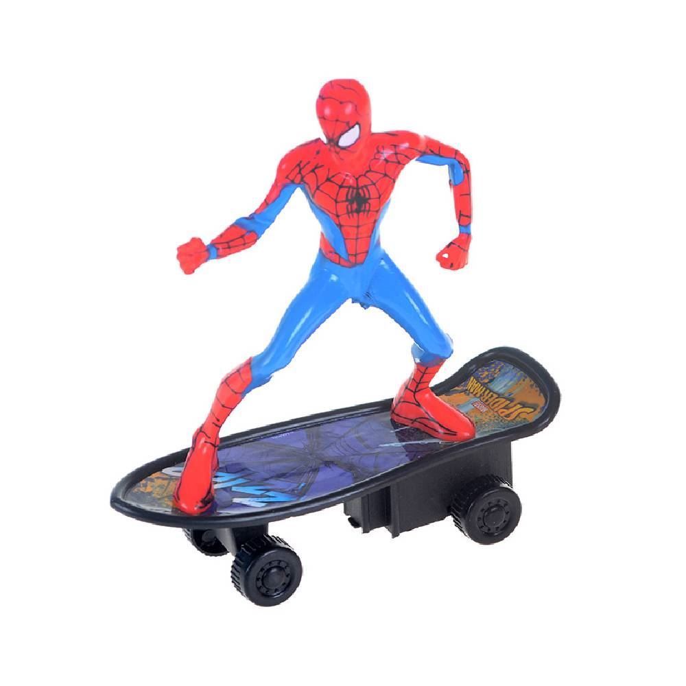 Figura Spider No Skate Fricção Etitoys - Sortido