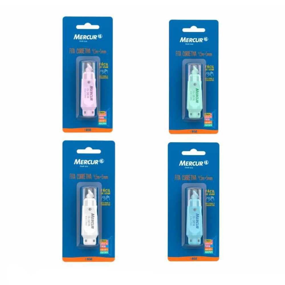 Fita Corretiva Fácil De Usar Mercur 4M - Sortido