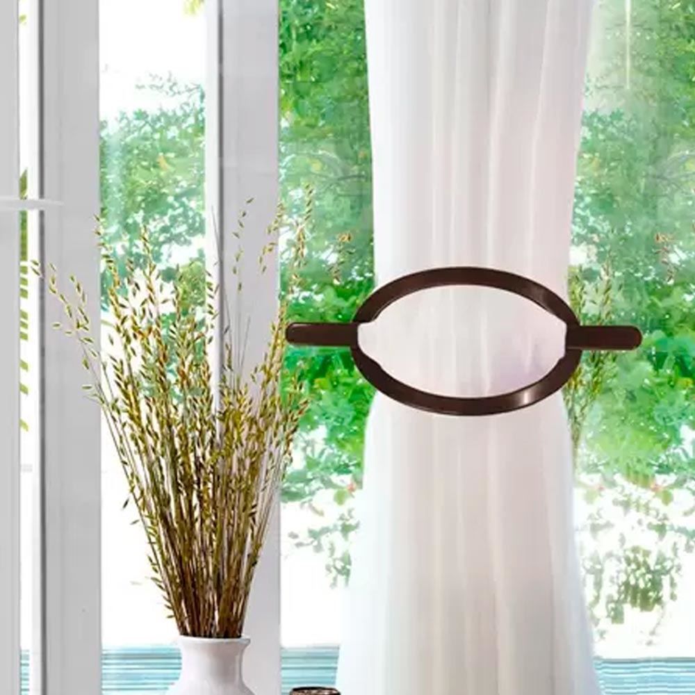 Fivela Oval Fosco  - Imbuia Fosco