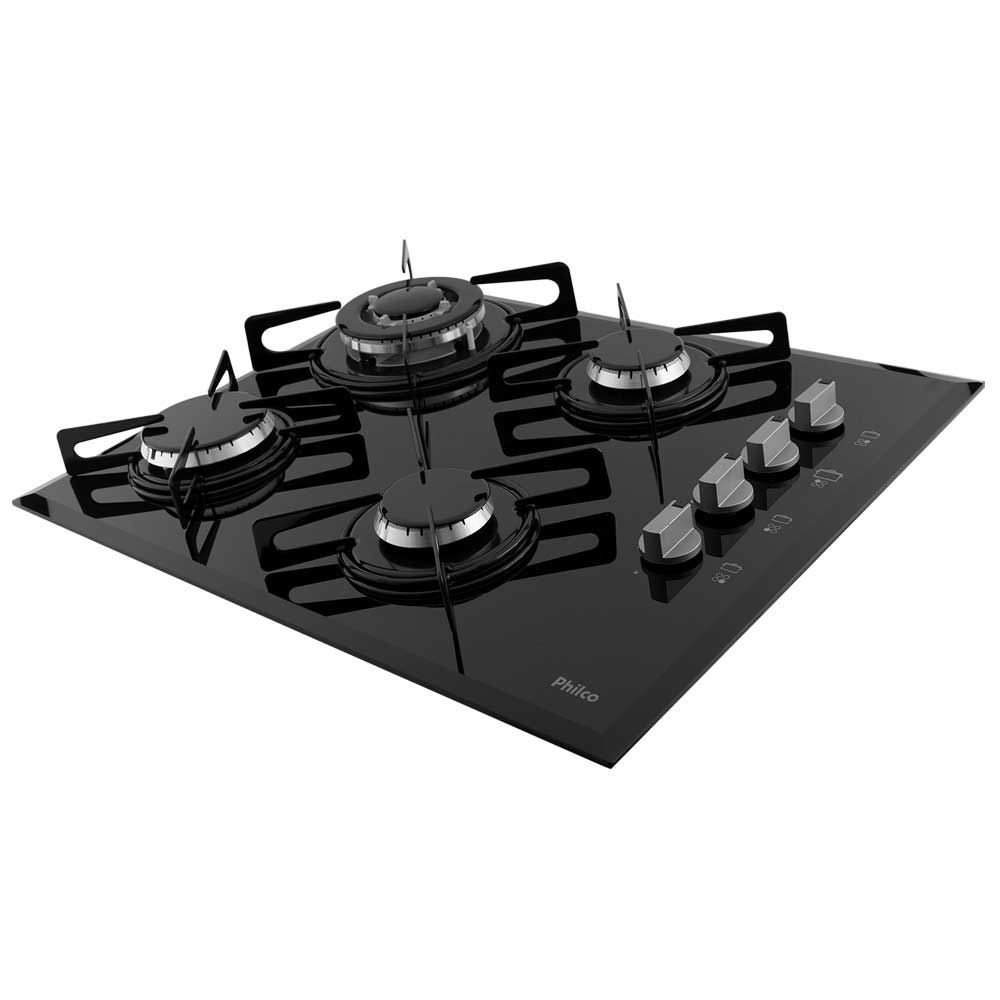 Fogão Cooktop 4 Bocas Tripla Chama Philco Cook Cheff - Bivolt