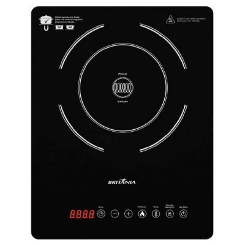 Fogão Cooktop Britânia De Indução 1 Boca Bct14p - Bivolt